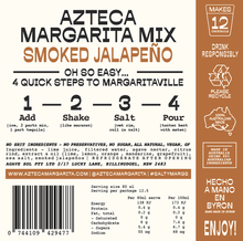 Load image into Gallery viewer, Azteca Margarita Mix - Smoky Jalapeno Margarita Mix and Badass Salts
